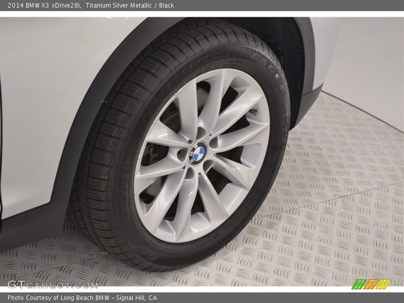 Titanium Silver Metallic / Black 2014 BMW X3 xDrive28i
