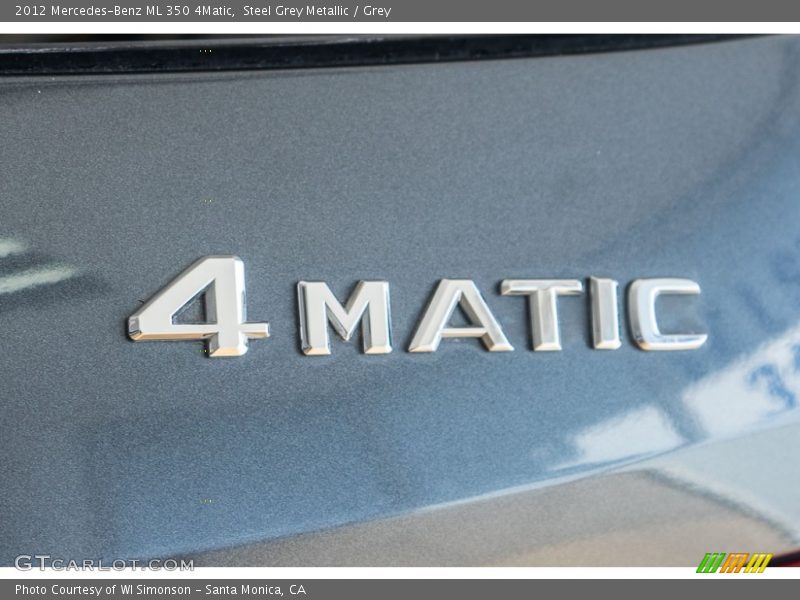 Steel Grey Metallic / Grey 2012 Mercedes-Benz ML 350 4Matic