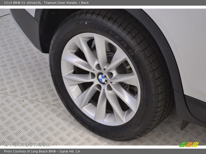 Titanium Silver Metallic / Black 2014 BMW X3 xDrive28i