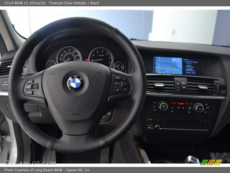 Titanium Silver Metallic / Black 2014 BMW X3 xDrive28i