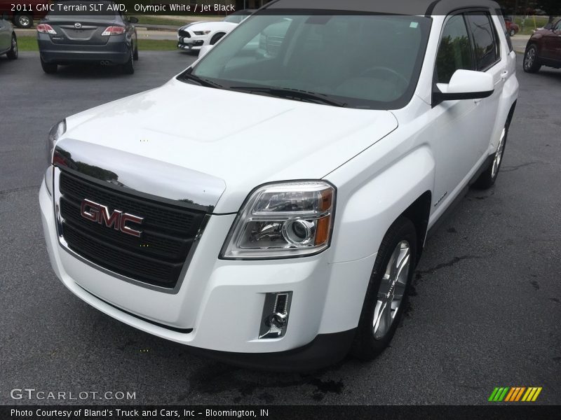 Olympic White / Jet Black 2011 GMC Terrain SLT AWD