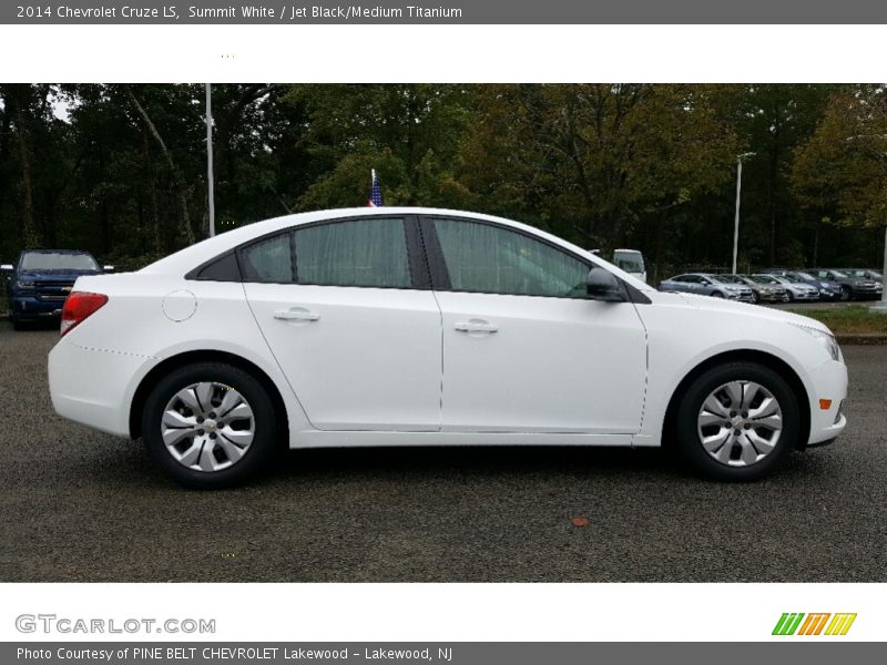 Summit White / Jet Black/Medium Titanium 2014 Chevrolet Cruze LS
