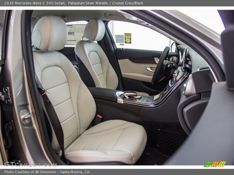 Palladium Silver Metallic / Crystal Grey/Black 2016 Mercedes-Benz C 300 Sedan