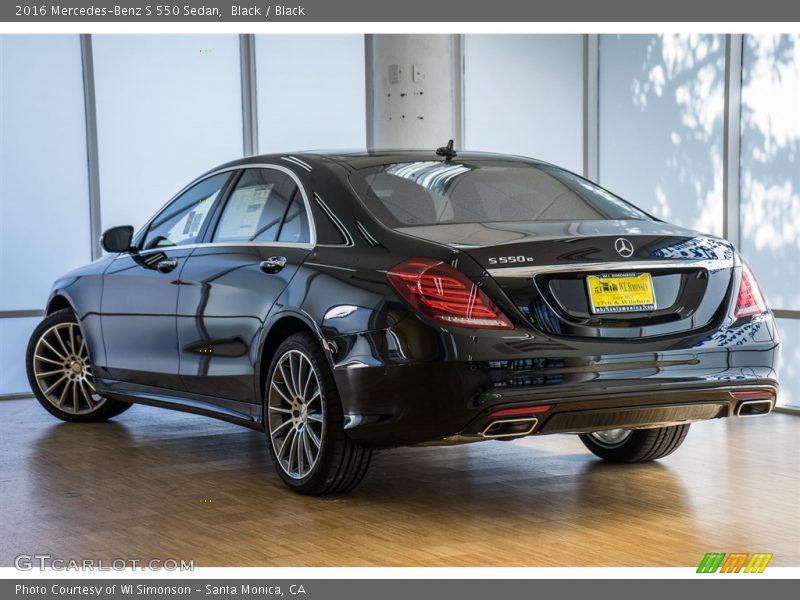 Black / Black 2016 Mercedes-Benz S 550 Sedan
