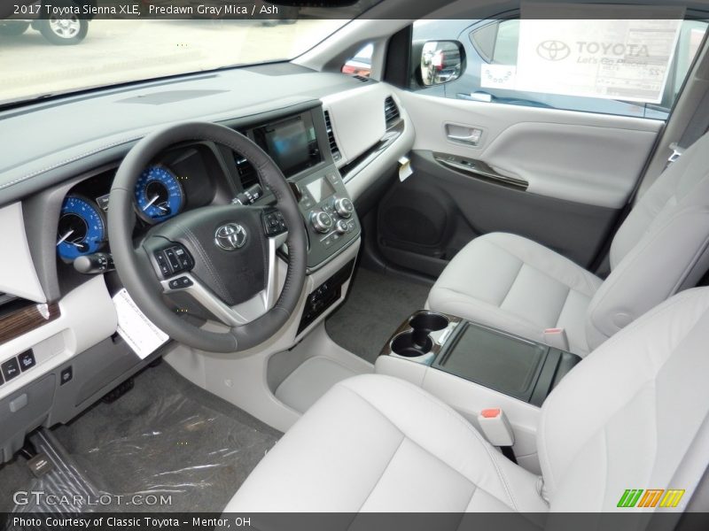  2017 Sienna XLE Ash Interior