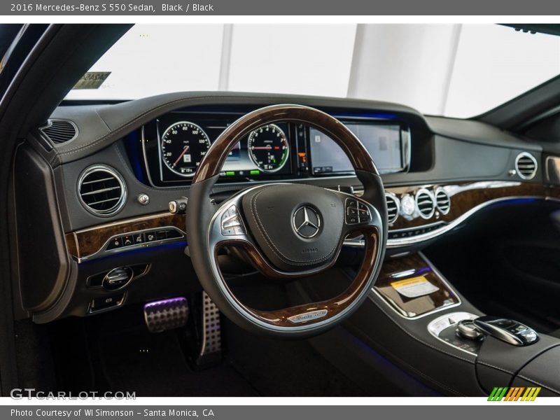 Black / Black 2016 Mercedes-Benz S 550 Sedan