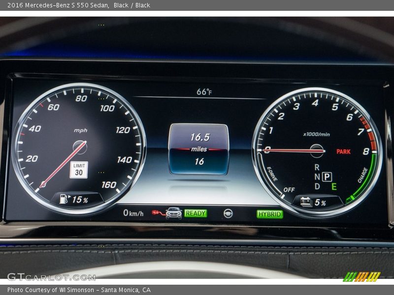 Black / Black 2016 Mercedes-Benz S 550 Sedan