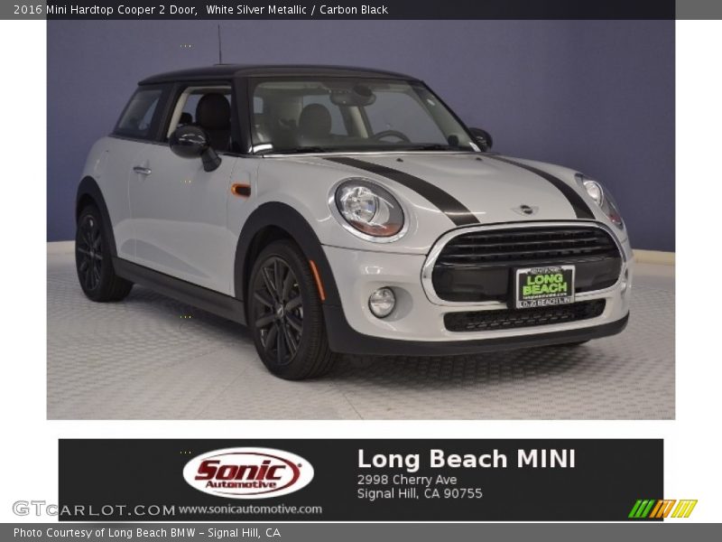 White Silver Metallic / Carbon Black 2016 Mini Hardtop Cooper 2 Door