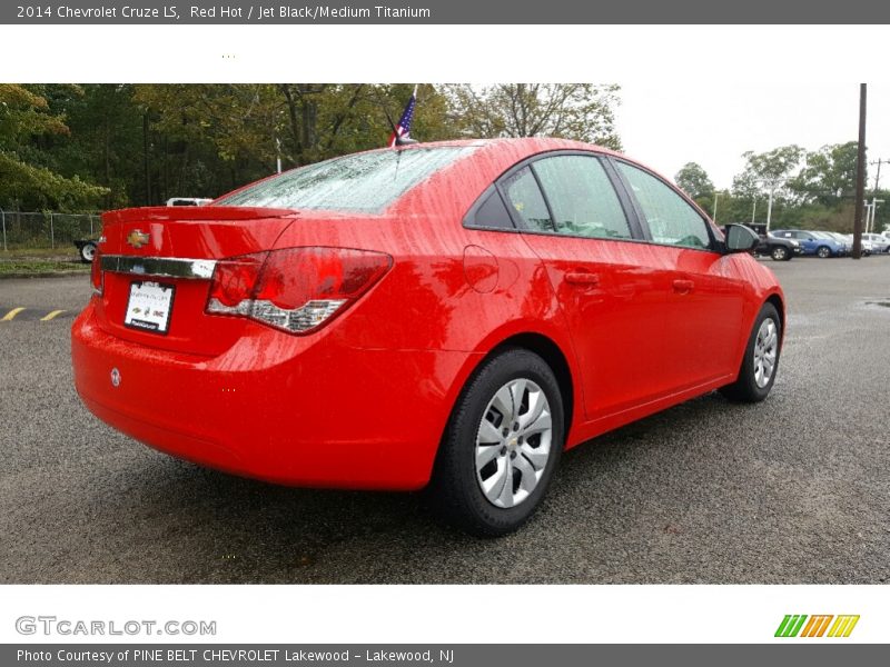 Red Hot / Jet Black/Medium Titanium 2014 Chevrolet Cruze LS