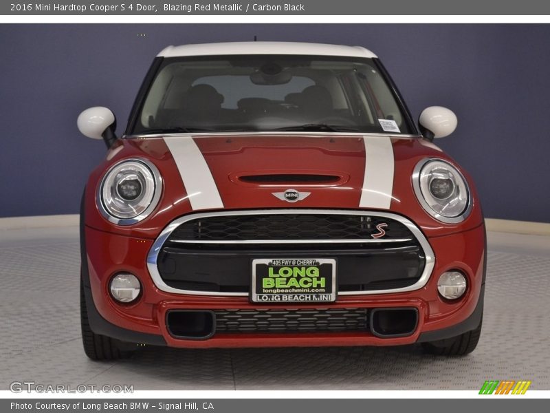 Blazing Red Metallic / Carbon Black 2016 Mini Hardtop Cooper S 4 Door