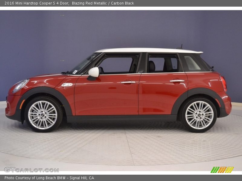 Blazing Red Metallic / Carbon Black 2016 Mini Hardtop Cooper S 4 Door