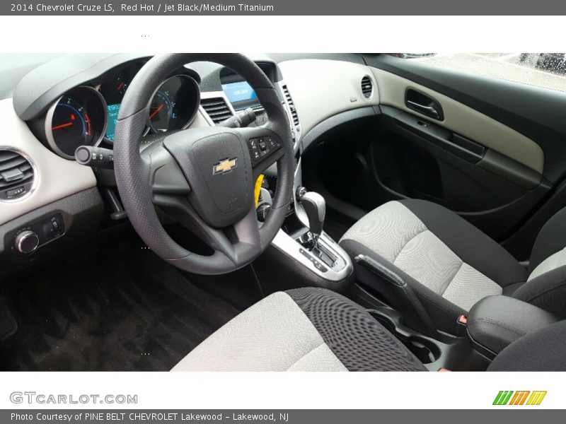 Red Hot / Jet Black/Medium Titanium 2014 Chevrolet Cruze LS