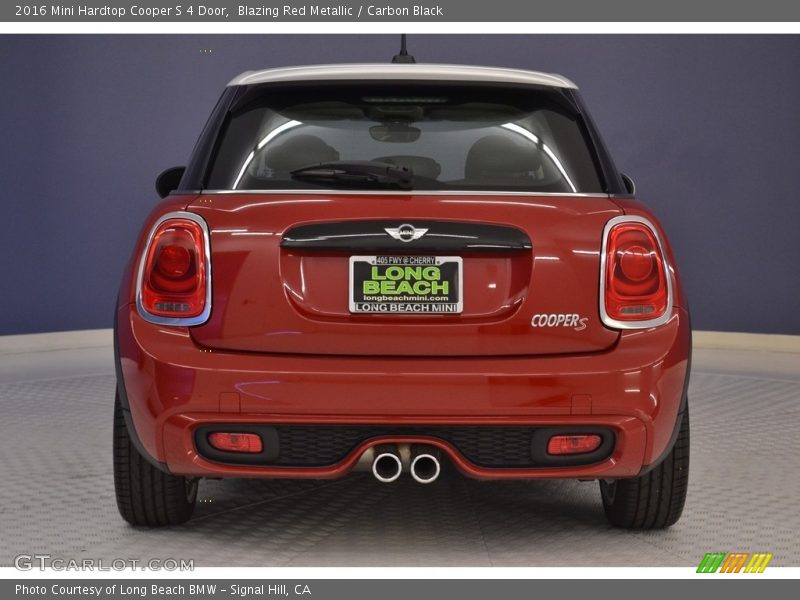 Blazing Red Metallic / Carbon Black 2016 Mini Hardtop Cooper S 4 Door