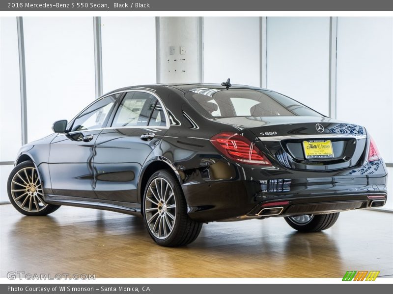 Black / Black 2016 Mercedes-Benz S 550 Sedan