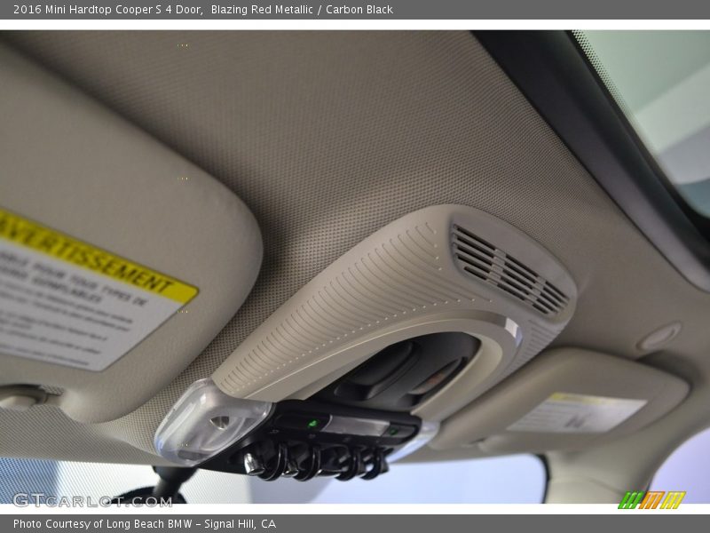 Blazing Red Metallic / Carbon Black 2016 Mini Hardtop Cooper S 4 Door