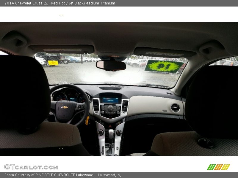 Red Hot / Jet Black/Medium Titanium 2014 Chevrolet Cruze LS