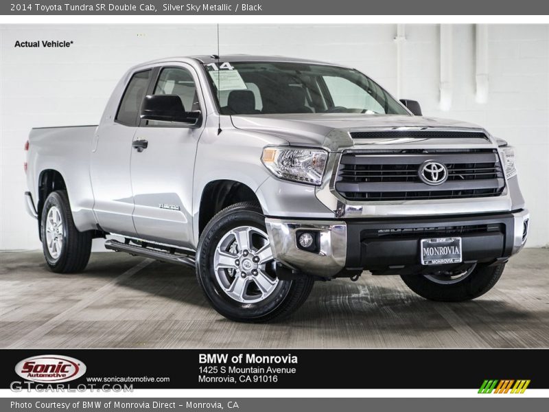 Silver Sky Metallic / Black 2014 Toyota Tundra SR Double Cab