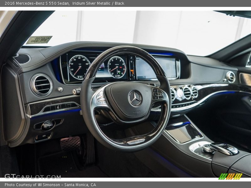 Iridium Silver Metallic / Black 2016 Mercedes-Benz S 550 Sedan