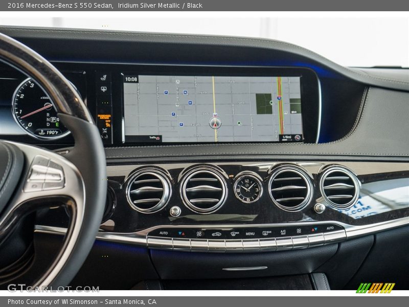 Iridium Silver Metallic / Black 2016 Mercedes-Benz S 550 Sedan