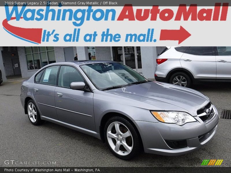 Diamond Gray Metallic / Off Black 2009 Subaru Legacy 2.5i Sedan