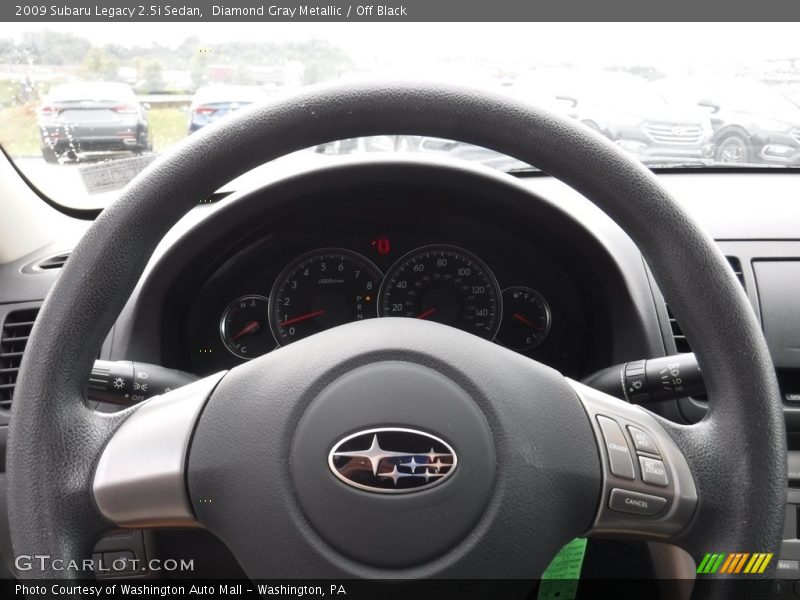 Diamond Gray Metallic / Off Black 2009 Subaru Legacy 2.5i Sedan