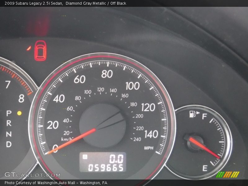 Diamond Gray Metallic / Off Black 2009 Subaru Legacy 2.5i Sedan