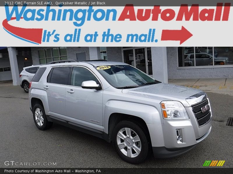 Quicksilver Metallic / Jet Black 2012 GMC Terrain SLE AWD