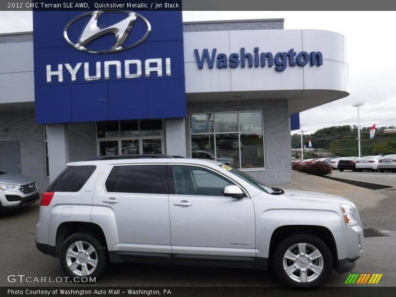 Quicksilver Metallic / Jet Black 2012 GMC Terrain SLE AWD
