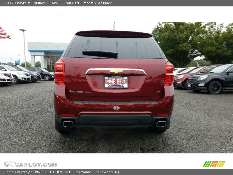 Siren Red Tintcoat / Jet Black 2017 Chevrolet Equinox LT AWD