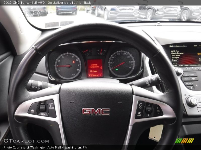 Quicksilver Metallic / Jet Black 2012 GMC Terrain SLE AWD