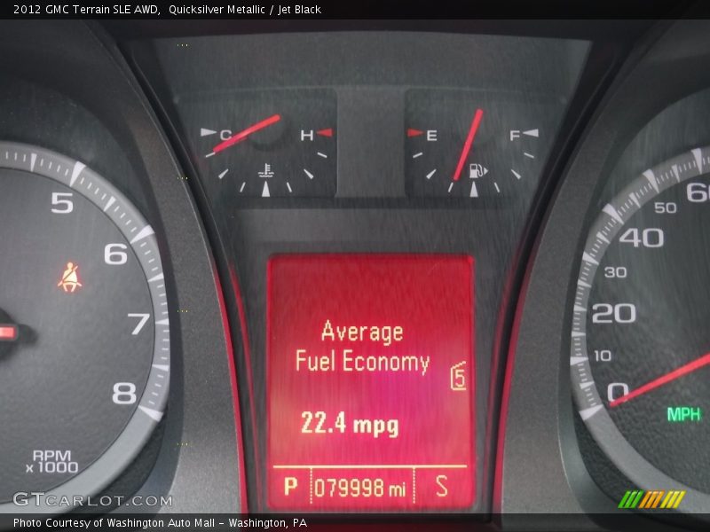 Quicksilver Metallic / Jet Black 2012 GMC Terrain SLE AWD