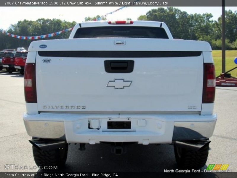 Summit White / Light Titanium/Ebony Black 2007 Chevrolet Silverado 1500 LTZ Crew Cab 4x4