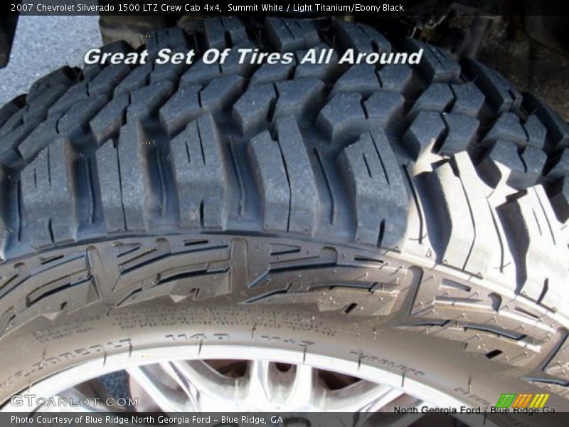 Summit White / Light Titanium/Ebony Black 2007 Chevrolet Silverado 1500 LTZ Crew Cab 4x4