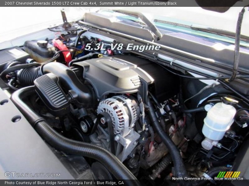 Summit White / Light Titanium/Ebony Black 2007 Chevrolet Silverado 1500 LTZ Crew Cab 4x4