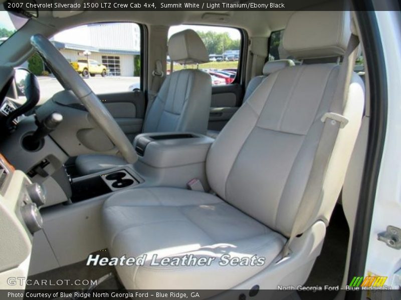 Summit White / Light Titanium/Ebony Black 2007 Chevrolet Silverado 1500 LTZ Crew Cab 4x4