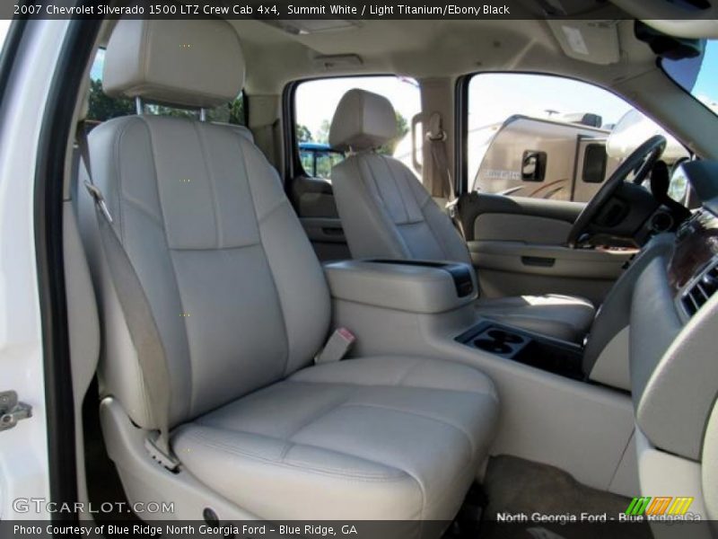 Summit White / Light Titanium/Ebony Black 2007 Chevrolet Silverado 1500 LTZ Crew Cab 4x4