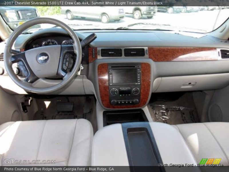 Summit White / Light Titanium/Ebony Black 2007 Chevrolet Silverado 1500 LTZ Crew Cab 4x4
