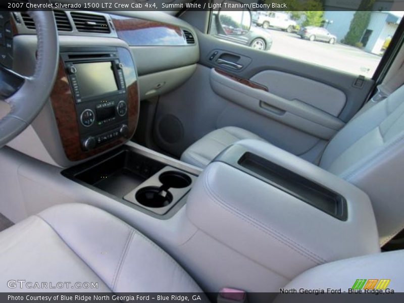 Summit White / Light Titanium/Ebony Black 2007 Chevrolet Silverado 1500 LTZ Crew Cab 4x4