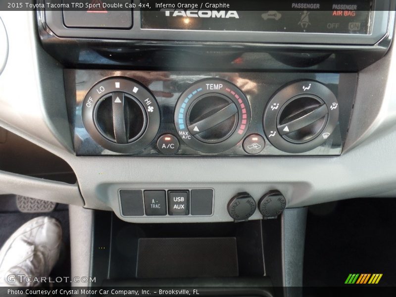 Inferno Orange / Graphite 2015 Toyota Tacoma TRD Sport Double Cab 4x4