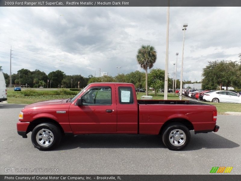 Redfire Metallic / Medium Dark Flint 2009 Ford Ranger XLT SuperCab