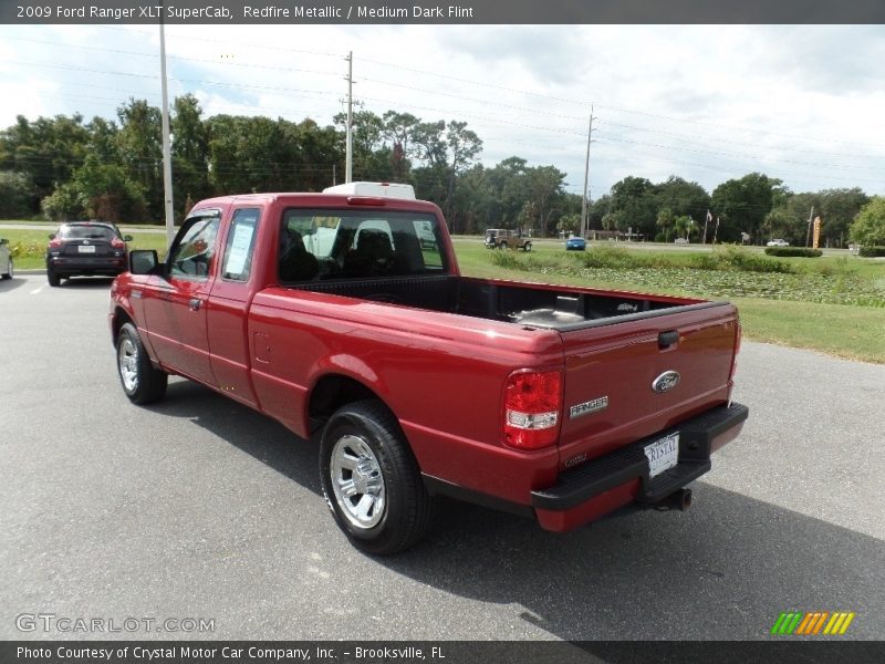 Redfire Metallic / Medium Dark Flint 2009 Ford Ranger XLT SuperCab
