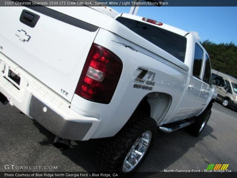 Summit White / Light Titanium/Ebony Black 2007 Chevrolet Silverado 1500 LTZ Crew Cab 4x4