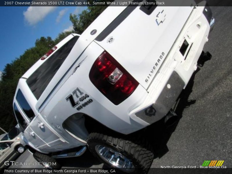 Summit White / Light Titanium/Ebony Black 2007 Chevrolet Silverado 1500 LTZ Crew Cab 4x4