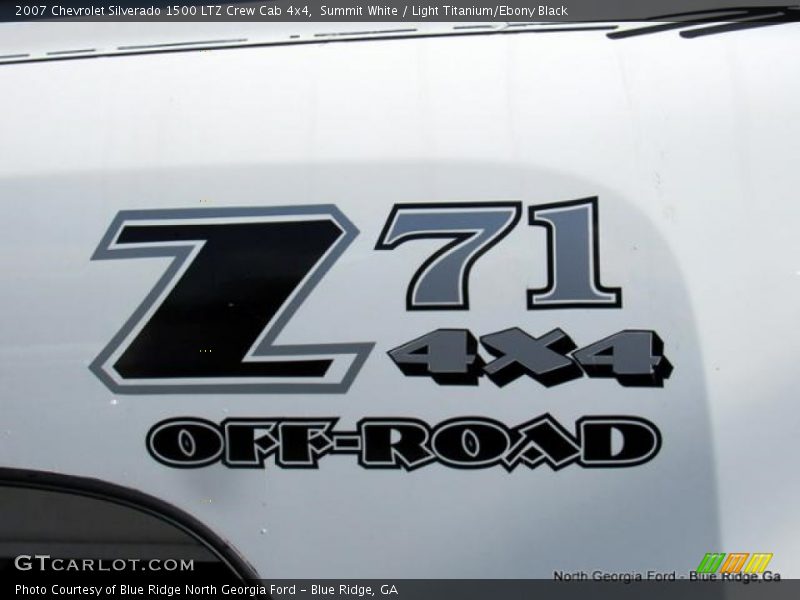 Summit White / Light Titanium/Ebony Black 2007 Chevrolet Silverado 1500 LTZ Crew Cab 4x4