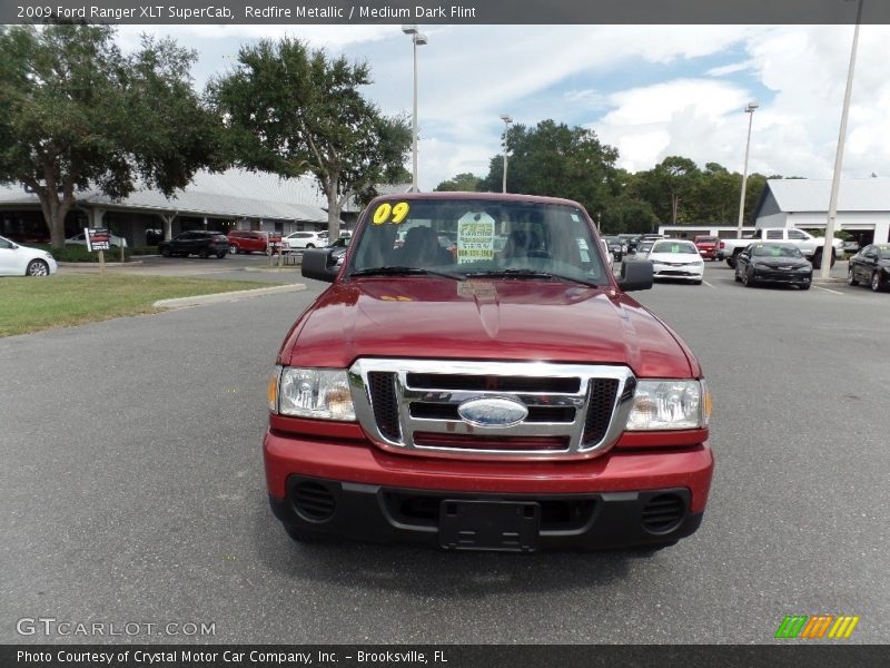 Redfire Metallic / Medium Dark Flint 2009 Ford Ranger XLT SuperCab