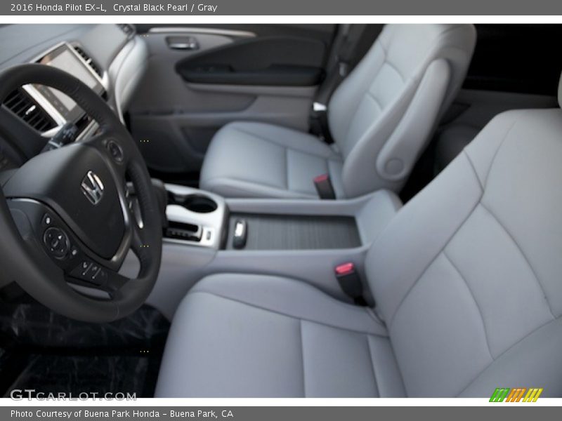 Crystal Black Pearl / Gray 2016 Honda Pilot EX-L