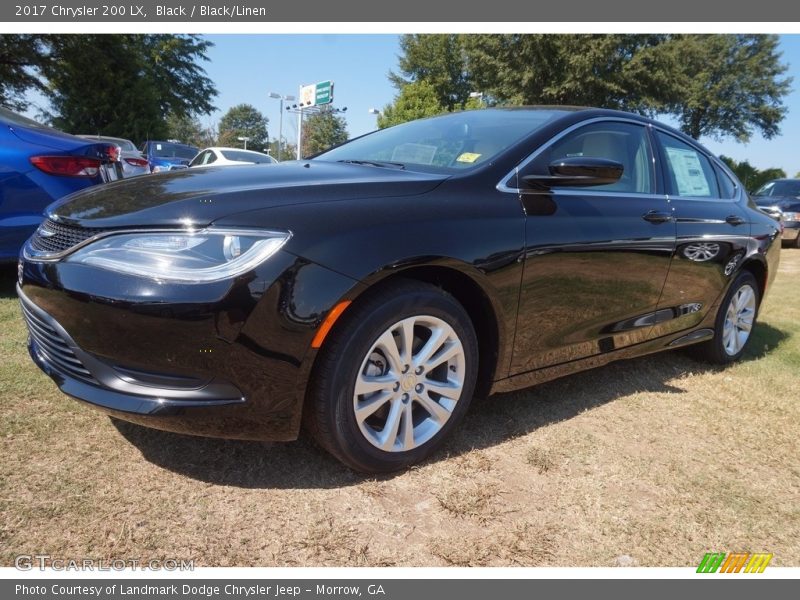 Black / Black/Linen 2017 Chrysler 200 LX