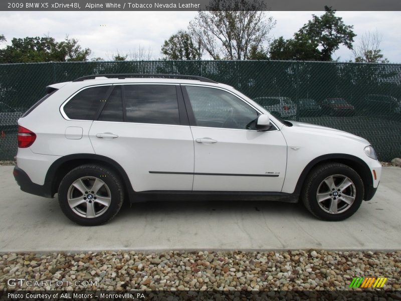 Alpine White / Tobacco Nevada Leather 2009 BMW X5 xDrive48i