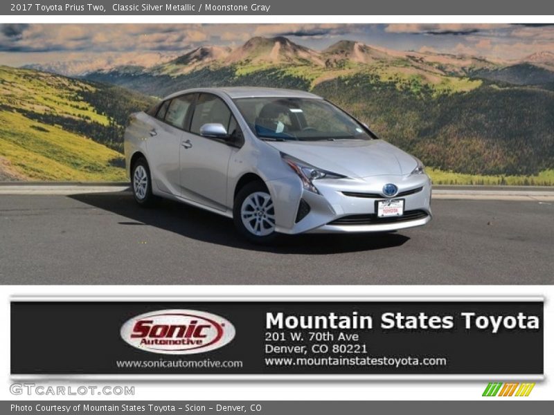 Classic Silver Metallic / Moonstone Gray 2017 Toyota Prius Two