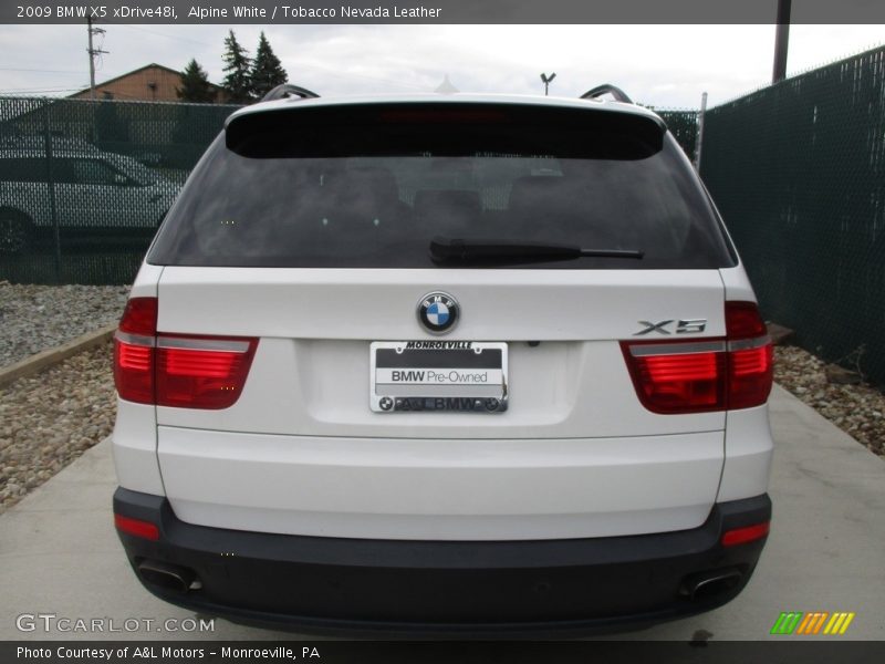 Alpine White / Tobacco Nevada Leather 2009 BMW X5 xDrive48i